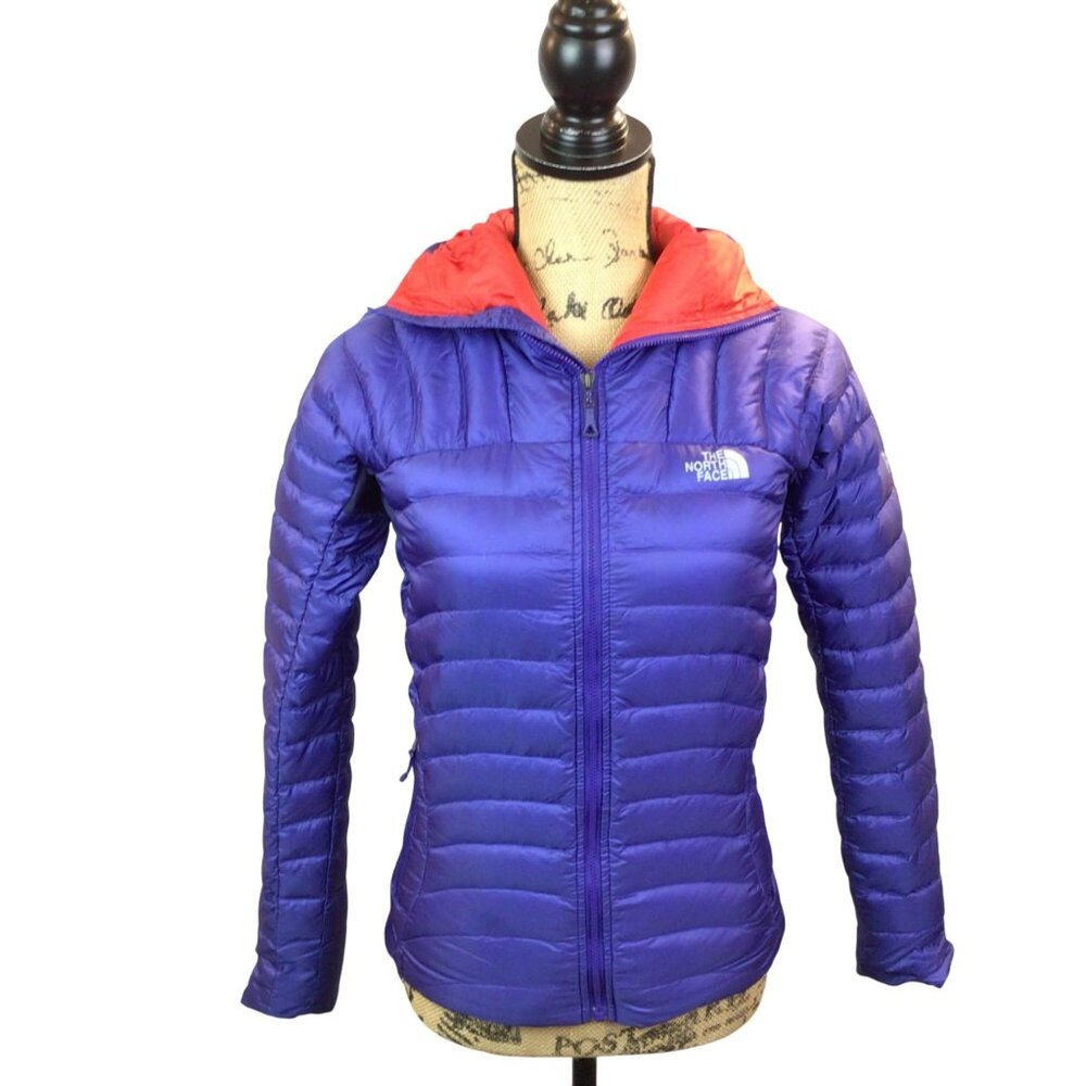 North Face Summit Series Jacket Women XS Purple 800 Pro Down Hooded Pertex Quant - Picture 5 of 16